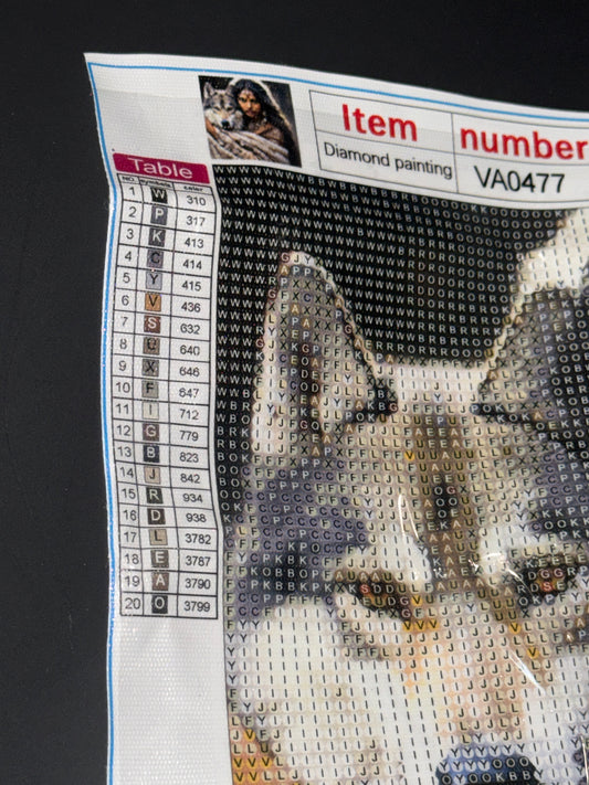 30x30 woman & wolf (Y8)