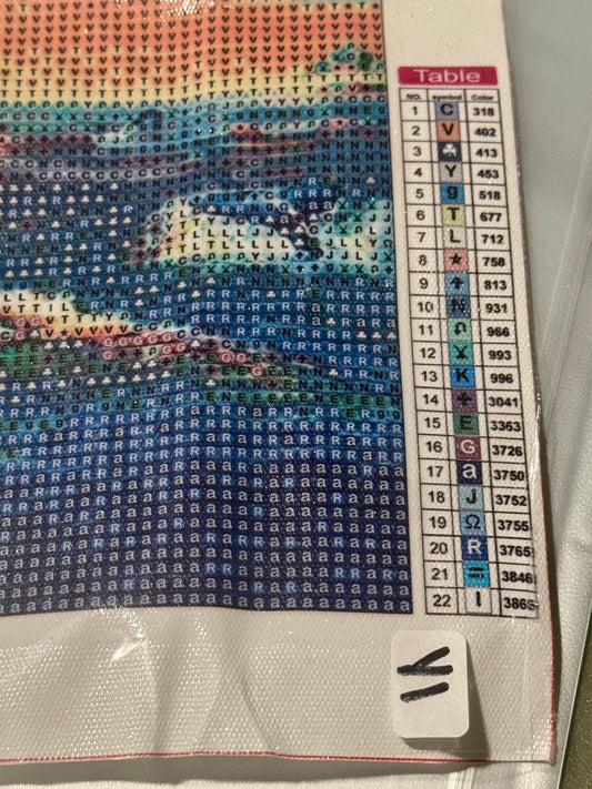 30x40 Sunset Whale (Y1)